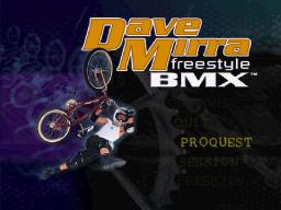 Dave Mirra Freestyle BMX Title Screen